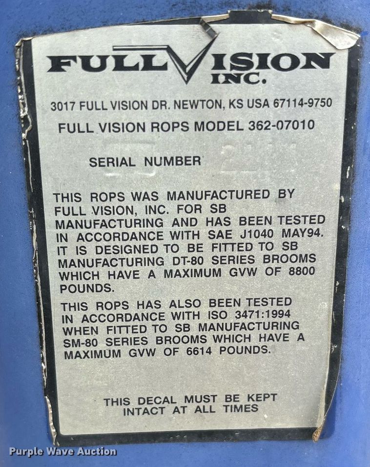 image for item OB9687 2014 Superior Broom SM80J broom