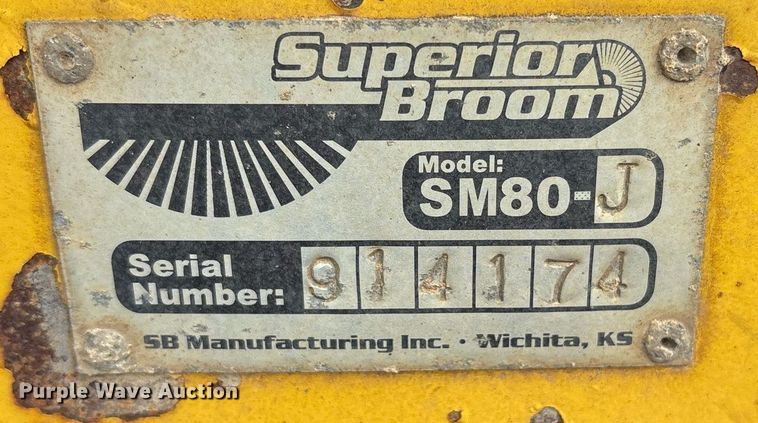 image for item OB9687 2014 Superior Broom SM80J broom