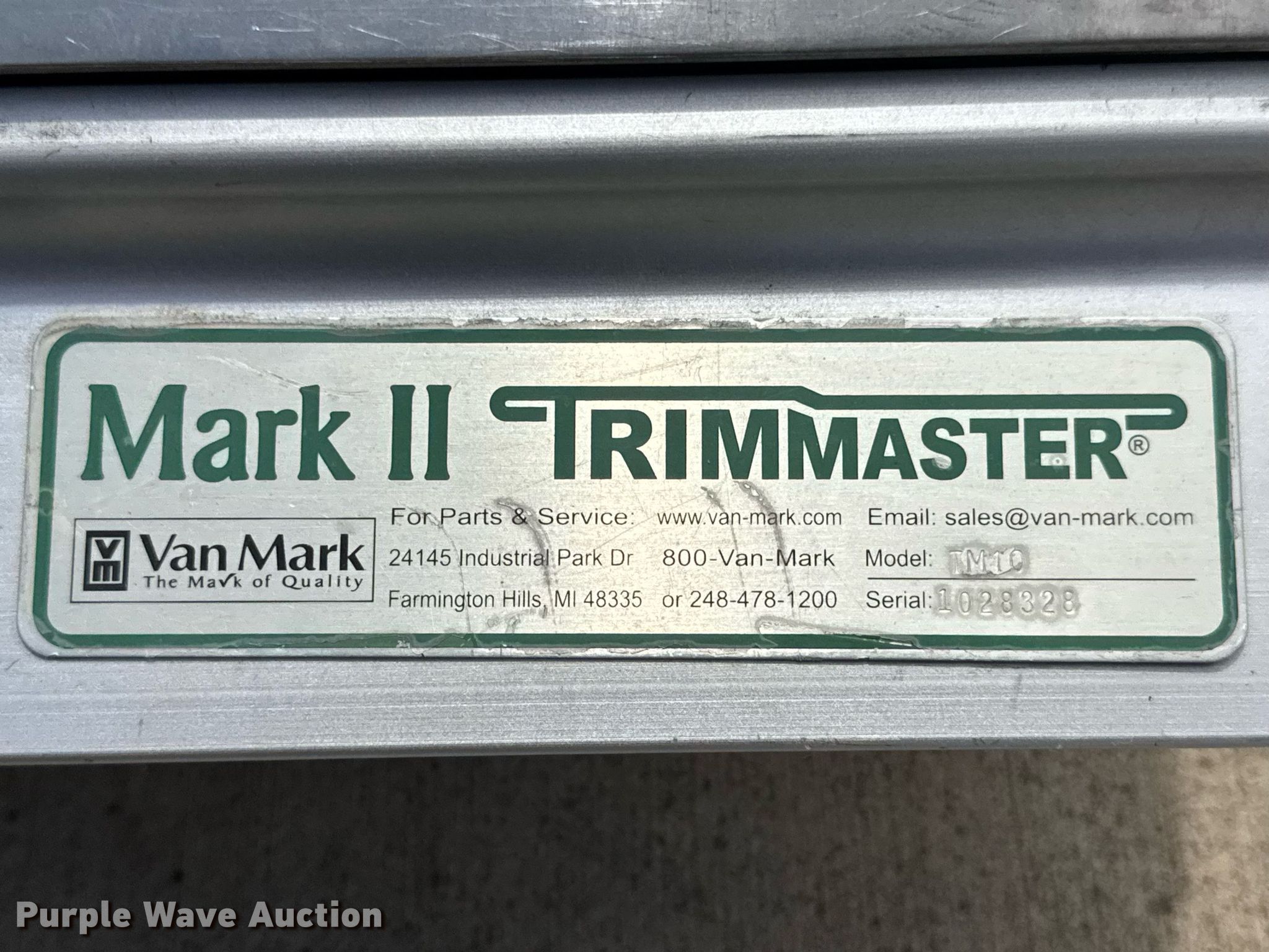 VanMark TrimMaster Mark 2 TM10 sheet metal brake in Columbia, MO