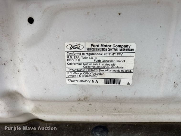 image for item DH9952 2012 Ford F150 pickup truck