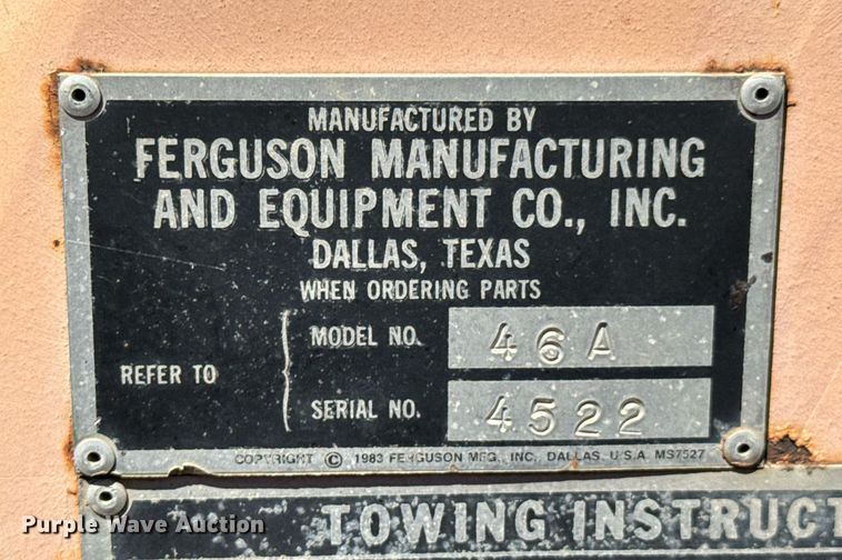 image for item DO0887 1999 Ferguson 46A double drum roller