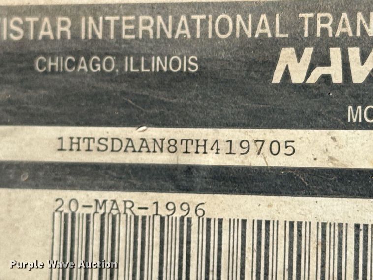 image for item DO0888 1996 International 4900 Crew Cab dump truck