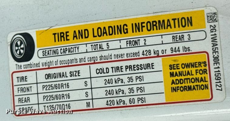 image for item DO0993 2014 Chevrolet Impala Limited 