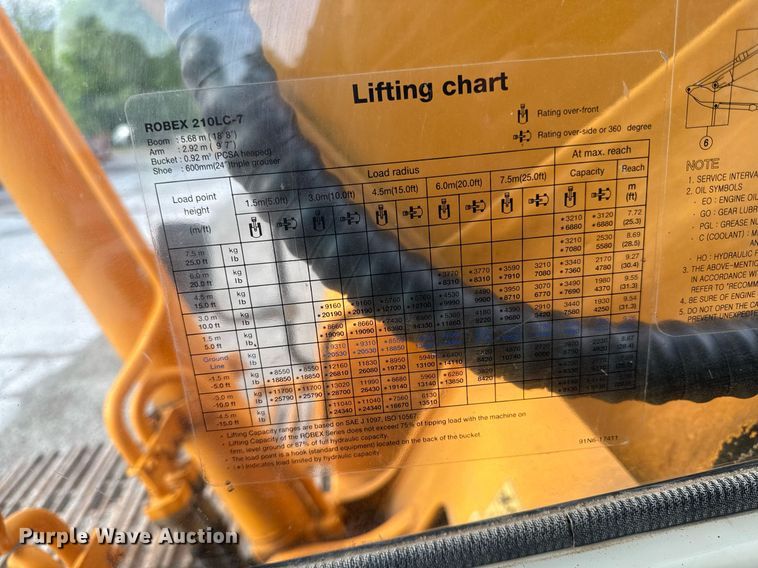 image for item DS4285 2005 Hyundia 210LC-7 excavator