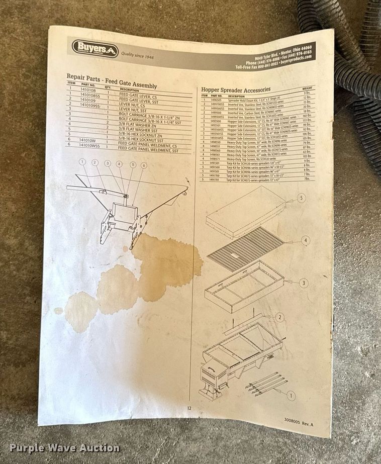 image for item DS4287 Buyers Saltdogg spreader