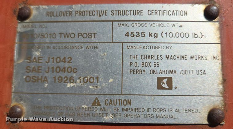 image for item DT4864 1985 Ditch Witch 4010 trencher