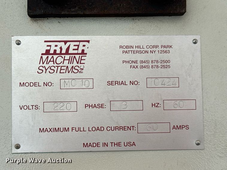 image for item DU9011 Fryer MC-10 CNC milling machine