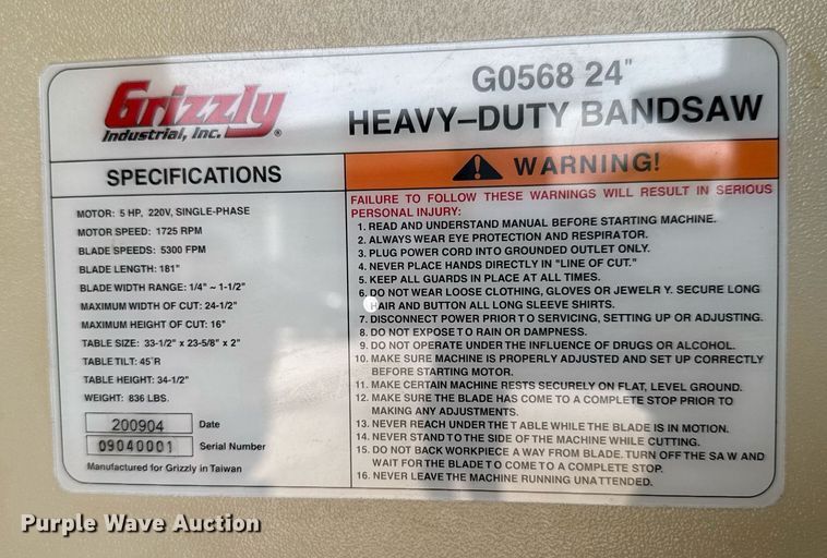 image for item DU9012 Machine shop equipment