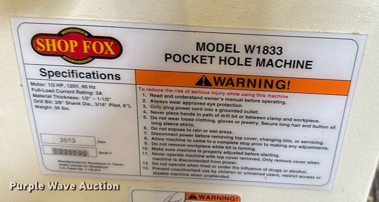 image for item DU9012 Machine shop equipment