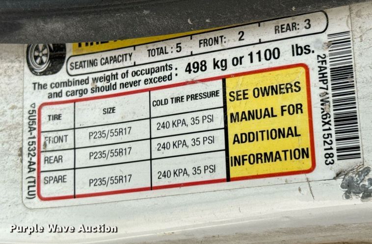 image for item DU9036 2006 Ford Crown Victoria Police Interceptor 