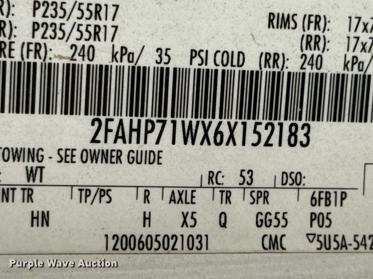 image for item DU9036 2006 Ford Crown Victoria Police Interceptor 