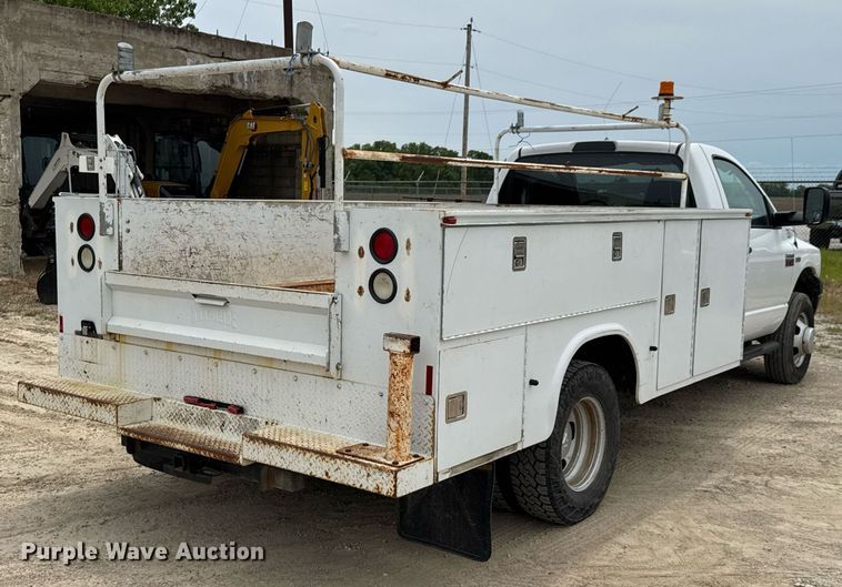 image for item DU9037 2008 Dodge Ram 3500 utility bed pickup truck