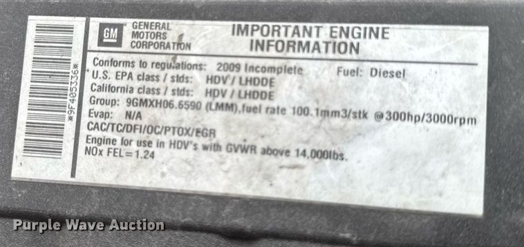 image for item DV2583 2009 Chevrolet C5500 Supreme shuttle bus