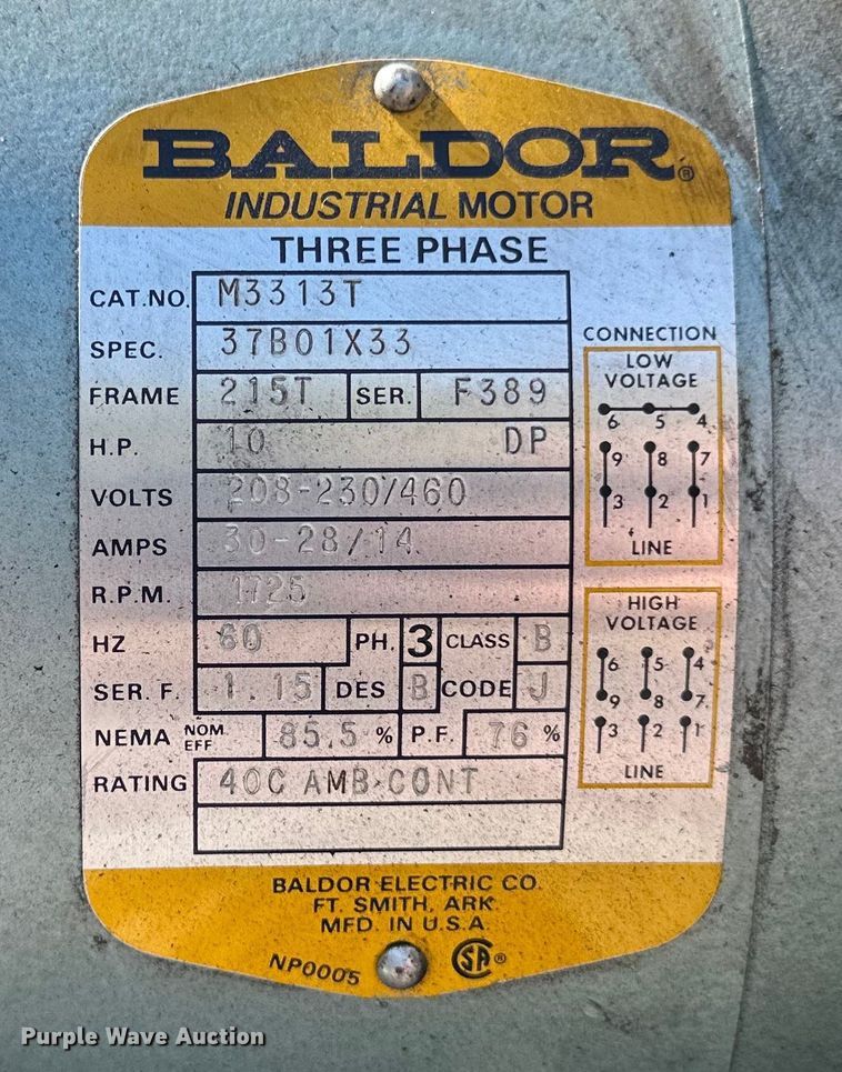 image for item EB2546 C Aire U631222-71V air compressor
