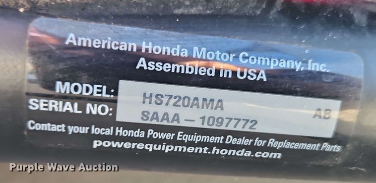 image for item EB8023 (2) Honda snow blowers