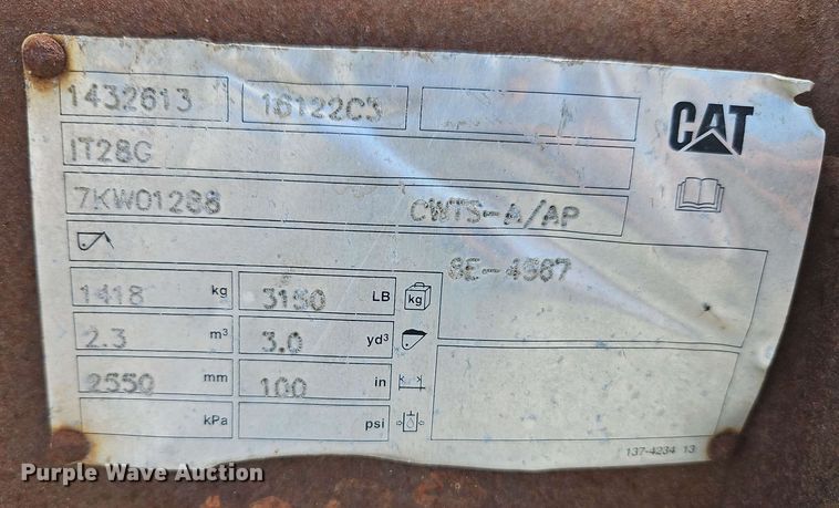 image for item EB8026 Caterpillar wheel loader grapple bucket