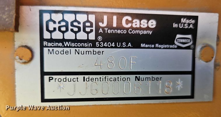 image for item EB8032 1993 Case 480F LL landscape tractor