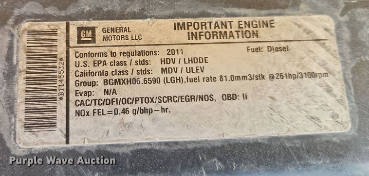 image for item EB8037 2011 Chevrolet Express school bus