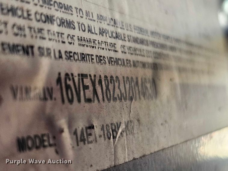 image for item EB8062 2018 Big Tex 14ET utility trailer