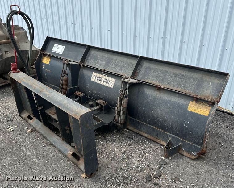 image for item EC2389 Kwik Way skid steer snow plow