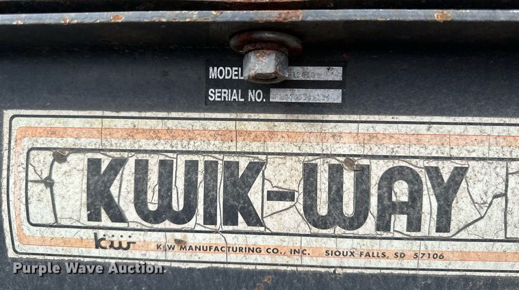 image for item EC2389 Kwik Way skid steer snow plow