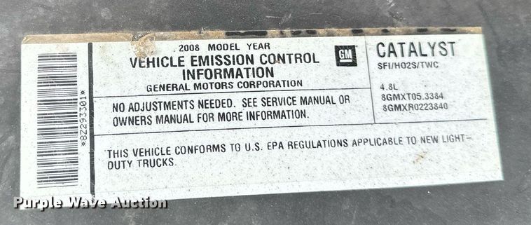image for item EC2390 2008 Chevrolet Silverado 1500 pickup truck