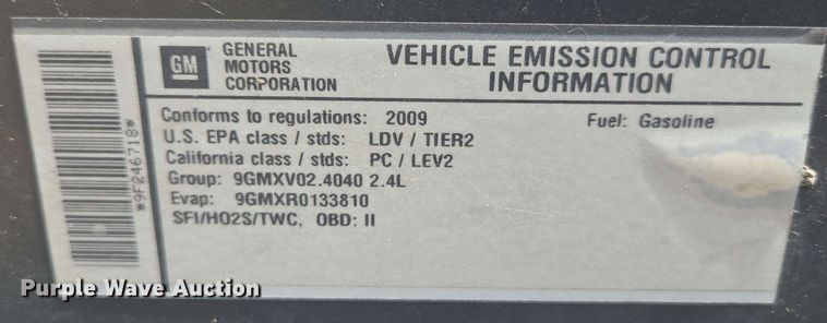 image for item ED1979 2009 Chevrolet Malibu 