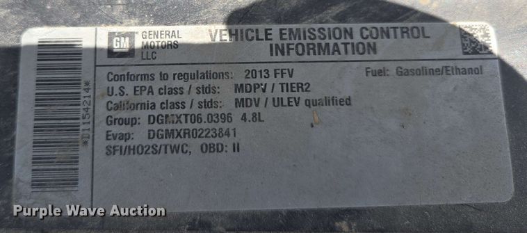 image for item ED1981 2013 Chevrolet Express 3500  van