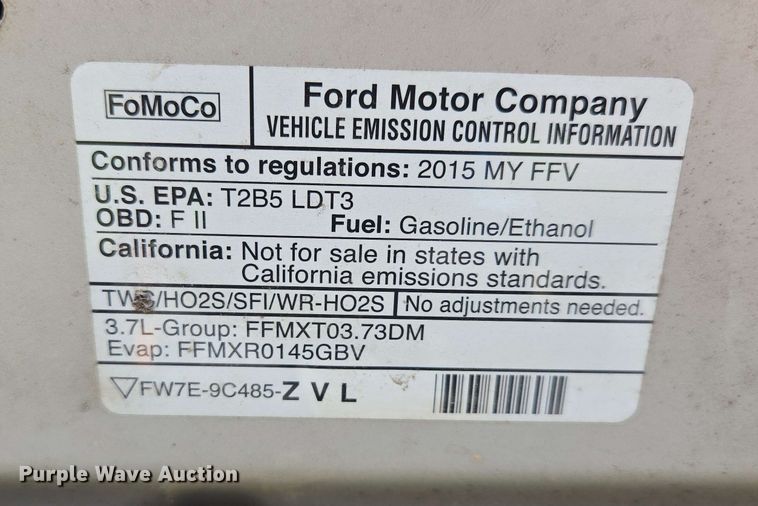 image for item ED1983 2015 Ford Explorer Police Interceptor SUV