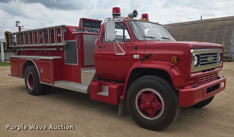 image for item EF3483 1989 Chevrolet 70 custom deluxe pumper fire truck