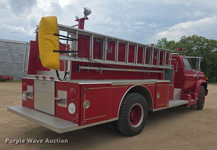 image for item EF3483 1989 Chevrolet 70 custom deluxe pumper fire truck