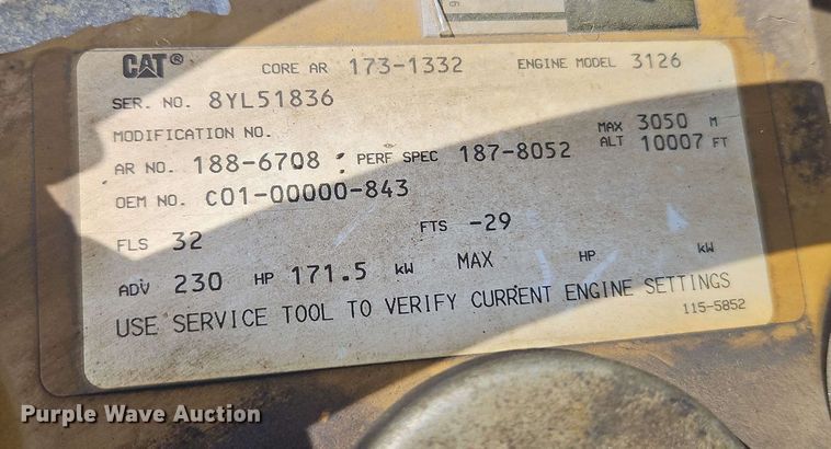 image for item EJ0023 2001 Freightliner FL70 digger derrick truck