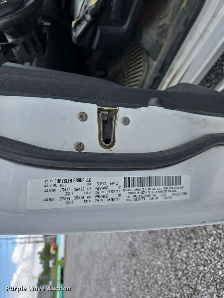 image for item EJ7554 2011 Dodge Ram 1500 Quad Cab pickup truck