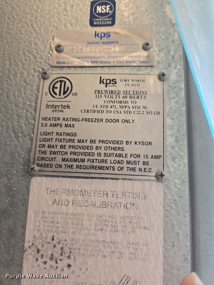 image for item EK5215 KPS walk-in freezer