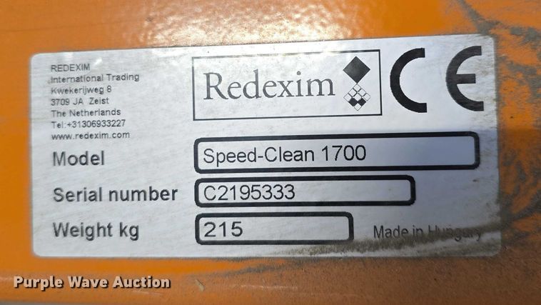 image for item EK5234 Redexim Speed-Clean 1700 pull behind turf sweeper