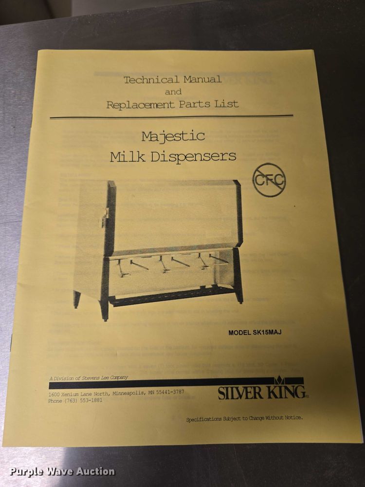 image for item EK5252 (2) Silver King milk dispensers