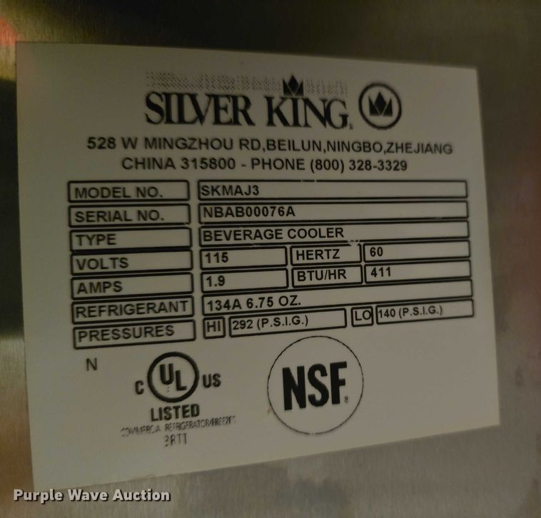 image for item EK5252 (2) Silver King milk dispensers