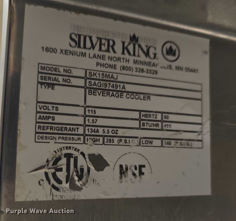 image for item EK5252 (2) Silver King milk dispensers