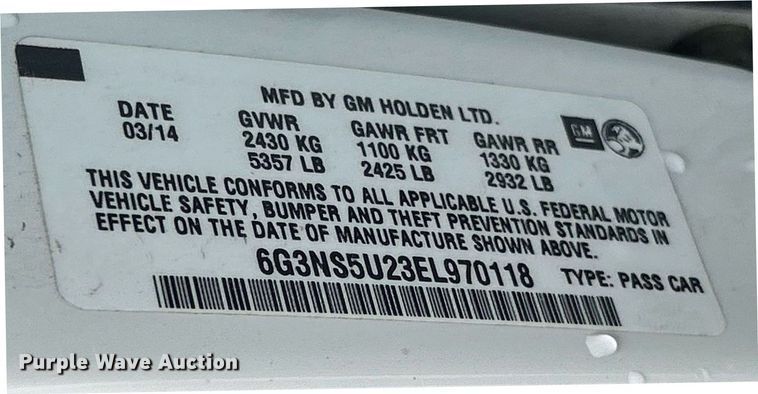 image for item EK8048 2014 Chevrolet Caprice Police 