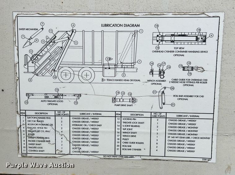 image for item EL2077 2018 Peterbilt 337 refuse truck