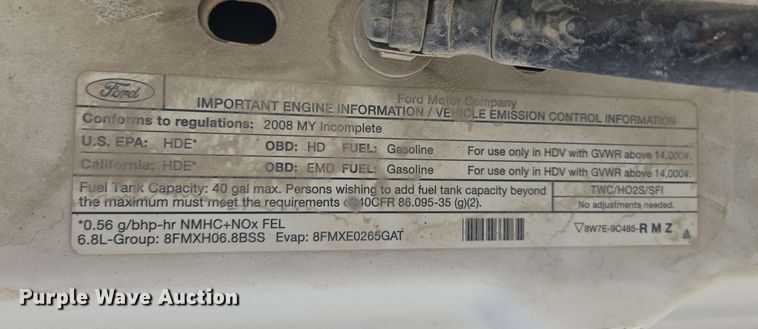 image for item EM7254 2008 Ford  F550 Super Duty XL  bucket truck