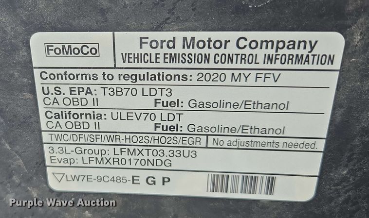 image for item EM7259 2020 Ford Explorer Police interceptor SUV