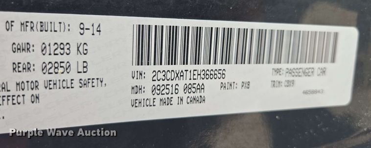 image for item EM7260 2014 Dodge Charger Police  