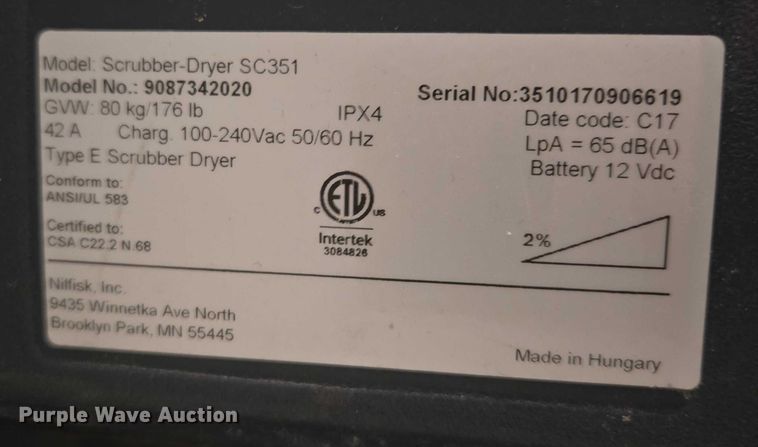 image for item EM7332 (3) floor scrubbers