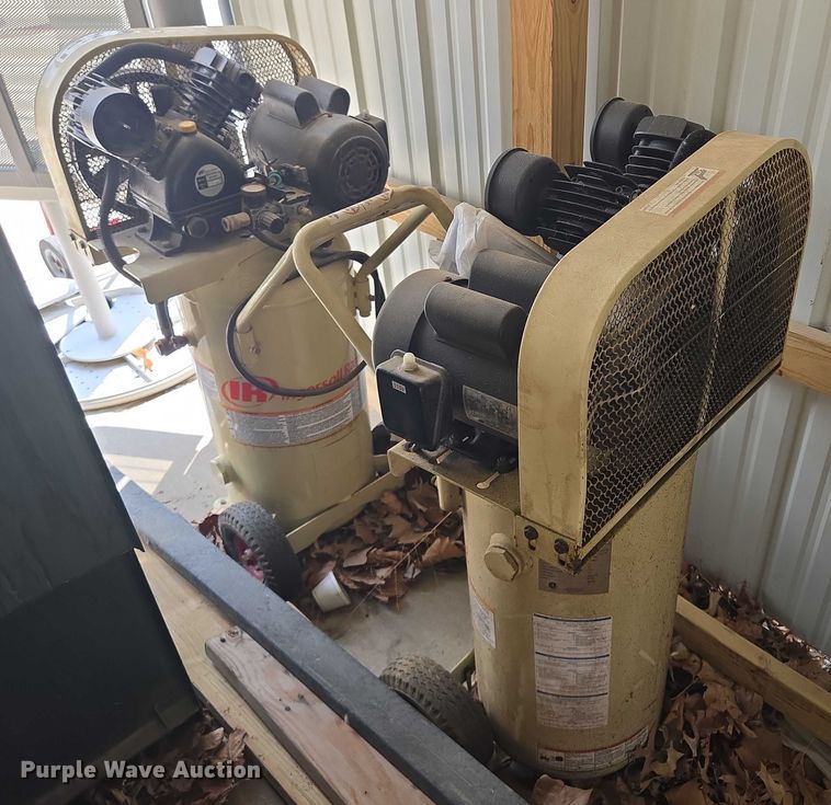 image for item EM7334 (2) Ingersoll Rand air compressors