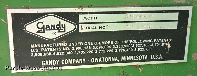 image for item EN3657 Gandy 2848DP seeder