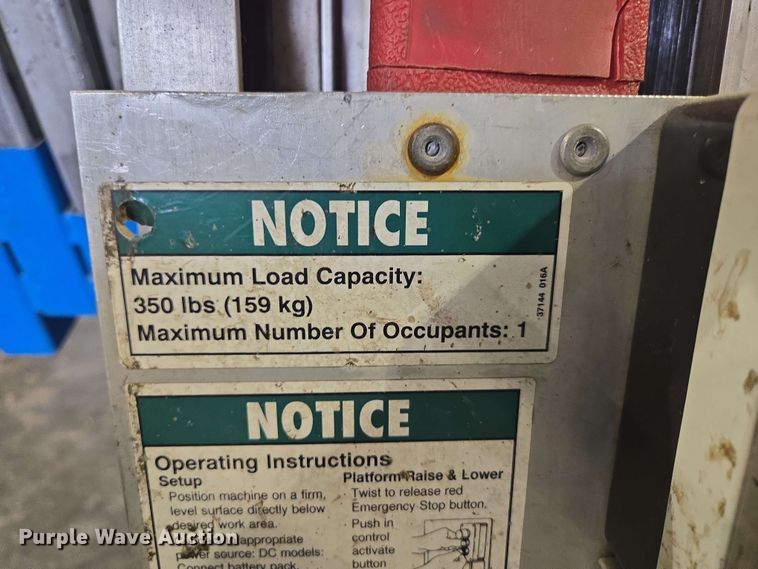 image for item EN3659 Genie AWP-25S vertical lift