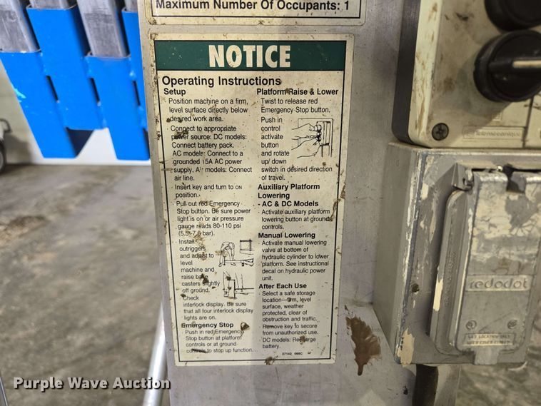 image for item EN3659 Genie AWP-25S vertical lift