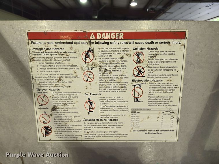 image for item EN3659 Genie AWP-25S vertical lift