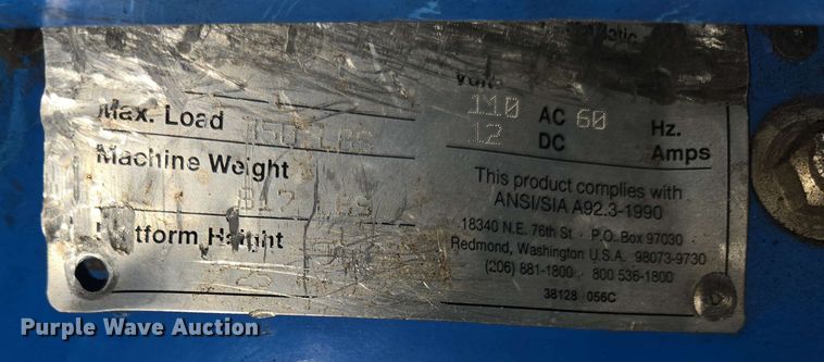 image for item EN3659 Genie AWP-25S vertical lift